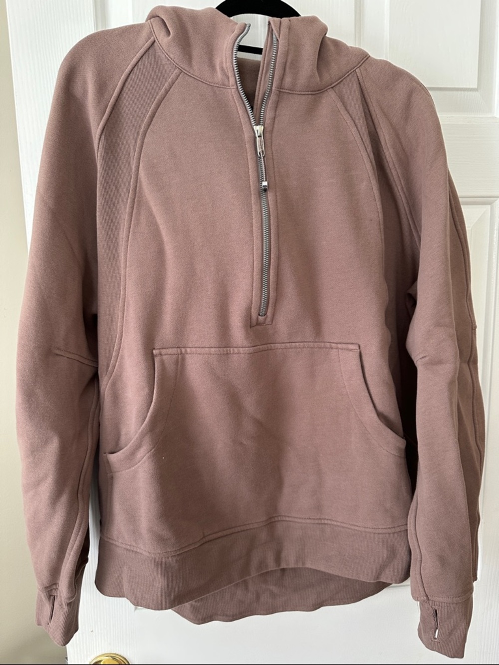 lululemon athletics scuba oversized half zipped hoodie long